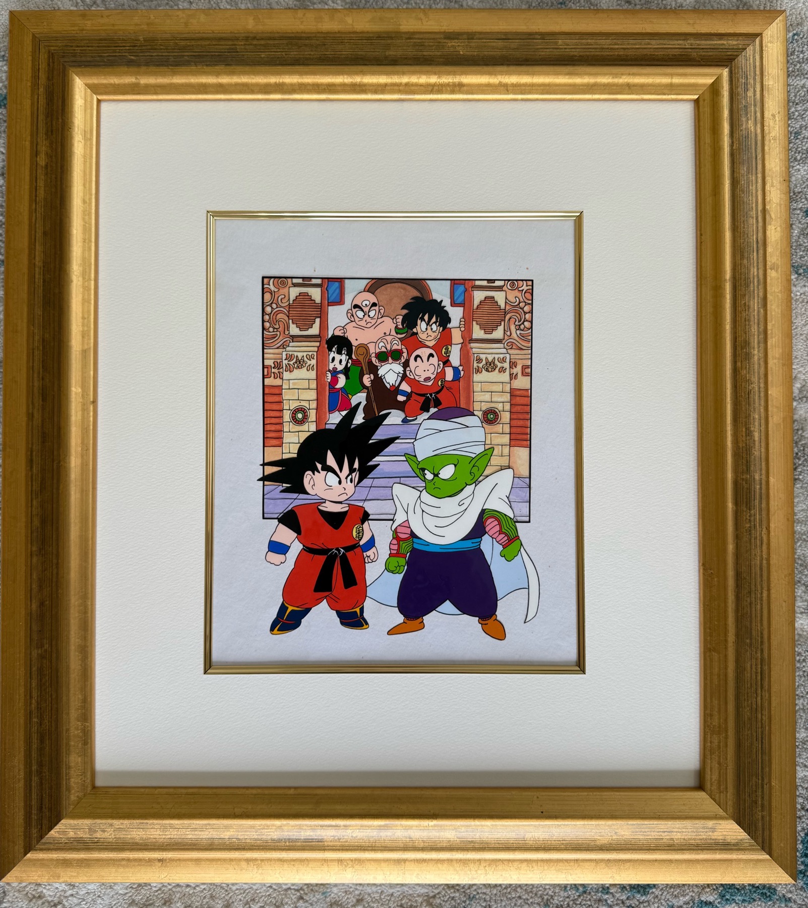 Framed layout and production art example