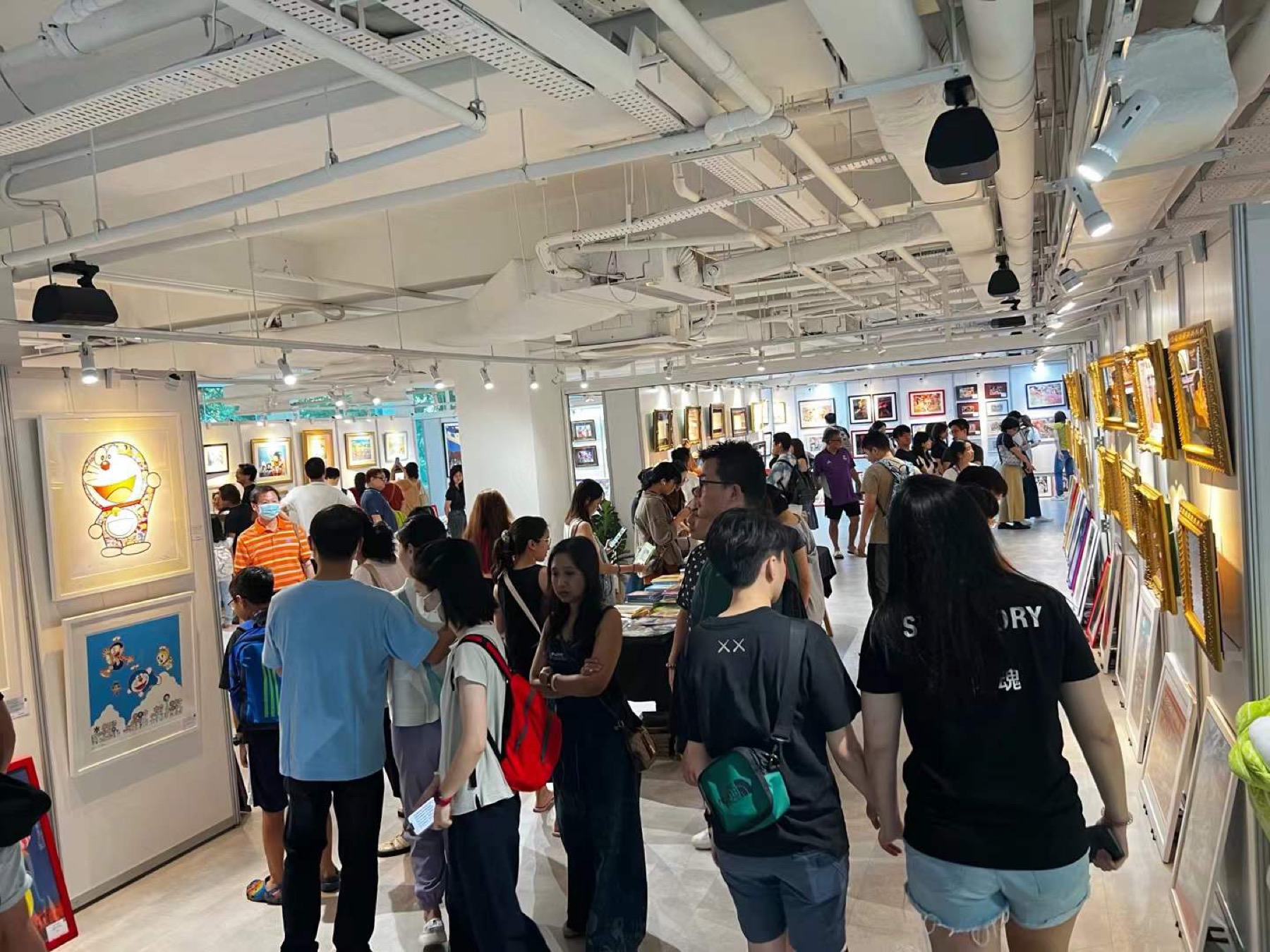 High traffic exhibition floor